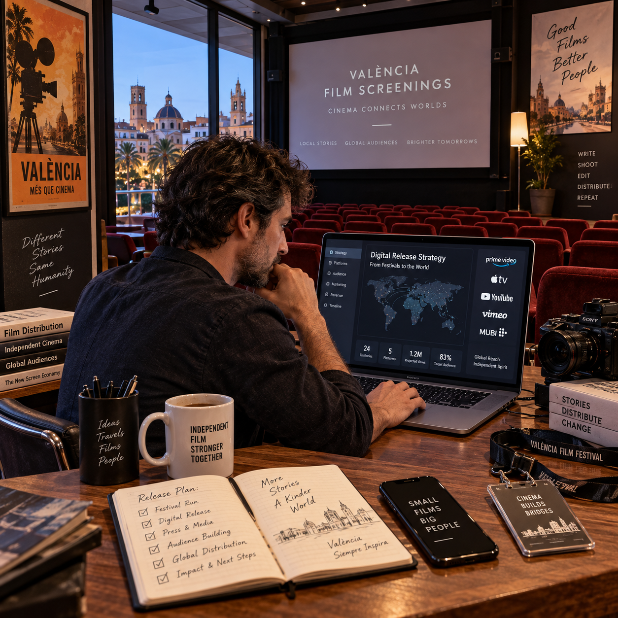 Estrategias de distribución digital para cine independiente
